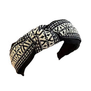 Women Lady Retro Boho Embroidery Cotton Wide Hair Headband Head Wrap Band hoop - Red V528-XY00114-RED-346185