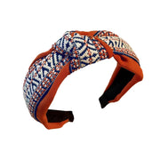 Women Lady Retro Boho Embroidery Cotton Wide Hair Headband Head Wrap Band hoop - Red V528-XY00114-RED-346185