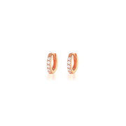 7sizes Hoop Earring Silver Zirconia Ear Huggie Hoop Cartilage Piercing Jewellery - Champagne-5mm V528-XY00299-E1331-616773