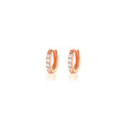7sizes Hoop Earring Silver Zirconia Ear Huggie Hoop Cartilage Piercing Jewellery - Champagne-8mm V528-XY00300-E1334-807100