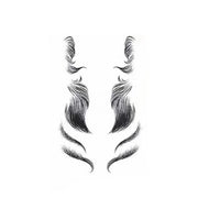 Hairline Edge Tattoo Stickers - Curly Fringe Decals for Women Styling - 10 V528-XY00401-LHKS10-773383