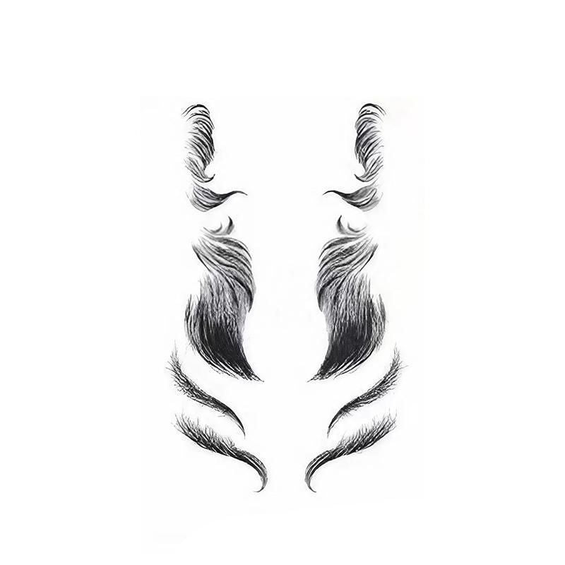 Hairline Edge Tattoo Stickers - Curly Fringe Decals for Women Styling - 10 V528-XY00401-LHKS10-773383
