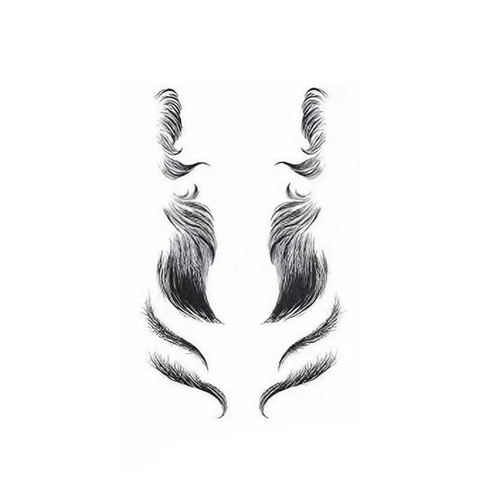 Hairline Edge Tattoo Stickers - Curly Fringe Decals for Women Styling - 10 V528-XY00401-LHKS10-773383