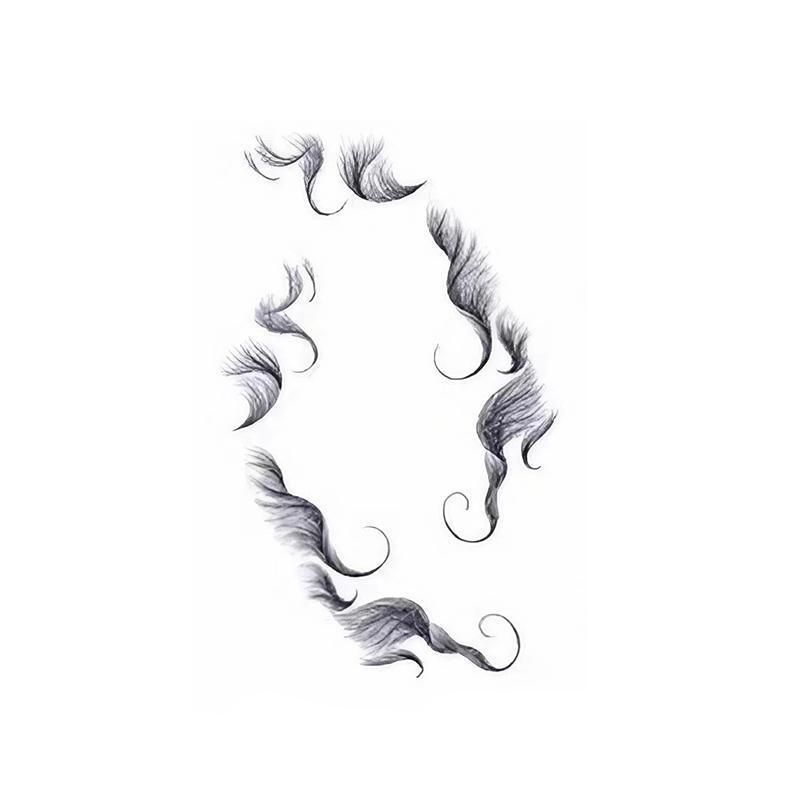 Hairline Edge Tattoo Stickers - Curly Fringe Decals for Women Styling - 4 V528-XY00402-LHKS04-916936