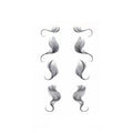 Hairline Edge Tattoo Stickers - Curly Fringe Decals for Women Styling - 9 V528-XY00403-LHKS09-121269