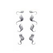 Hairline Edge Tattoo Stickers - Curly Fringe Decals for Women Styling - 9 V528-XY00403-LHKS09-121269