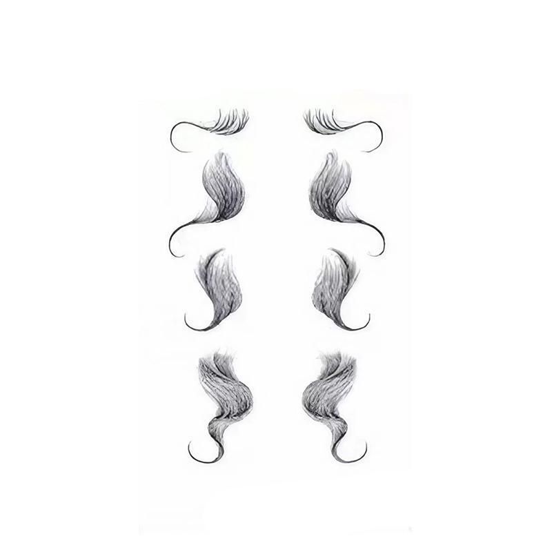 Hairline Edge Tattoo Stickers - Curly Fringe Decals for Women Styling - 9 V528-XY00403-LHKS09-121269