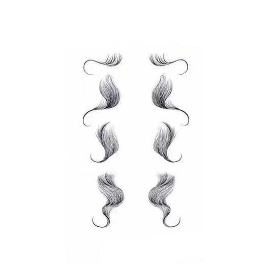 Hairline Edge Tattoo Stickers - Curly Fringe Decals for Women Styling - 9 V528-XY00403-LHKS09-121269