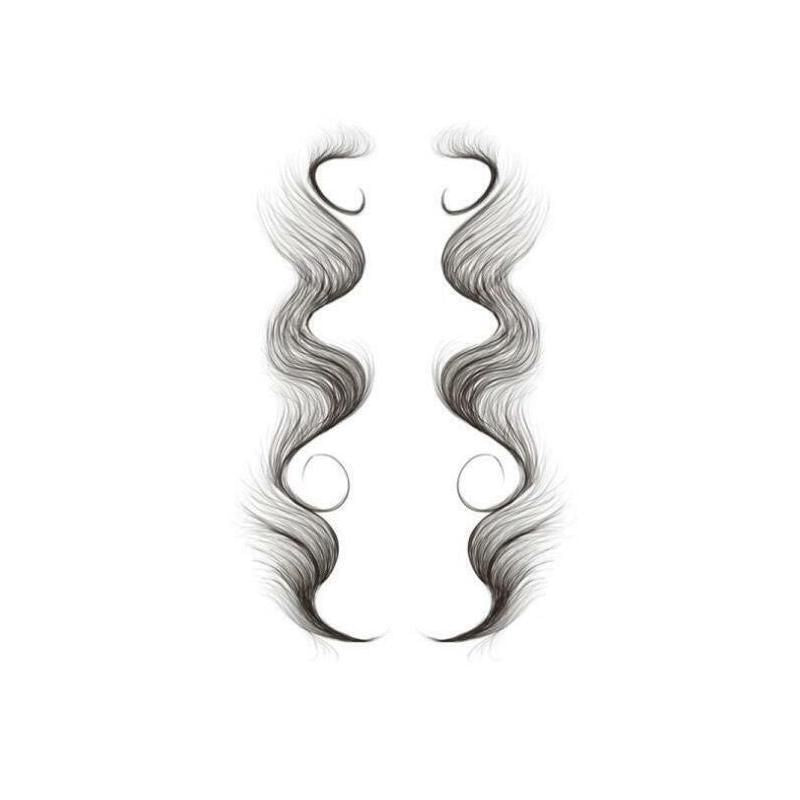 Hairline Edge Tattoo Stickers - Curly Fringe Decals for Women Styling - 1 V528-XY00410-LHKS01-992735