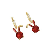 Fashion Gold Zircon Earrings Stud Drop Dangle Wedding Best Gift For Women - Square-Green V528-XY00568-SE21062906GN-607830