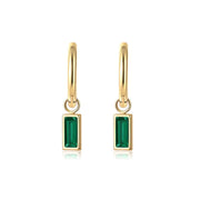 Fashion Gold Zircon Earrings Stud Drop Dangle Wedding Best Gift For Women - Square-Red V528-XY00569-SE21062906R-257464