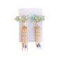 2Pcs Hanfu Flower Hair Clip with Pearl Tassel Butterfly Hairpin for Women and Girls Party - E002 V528-XY00630-E002-407698