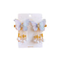 2Pcs Hanfu Flower Hair Clip with Pearl Tassel Butterfly Hairpin for Women and Girls Party - E014 V528-XY00649-E014-288311