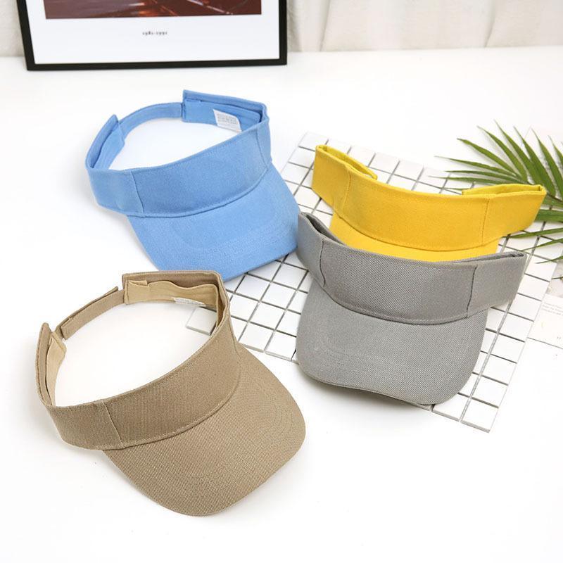 Women Adjustable UV Protection Sport Visor Cap Beach Sun Hat New Stylish Design - White V528-XY00662-WHITE-431696