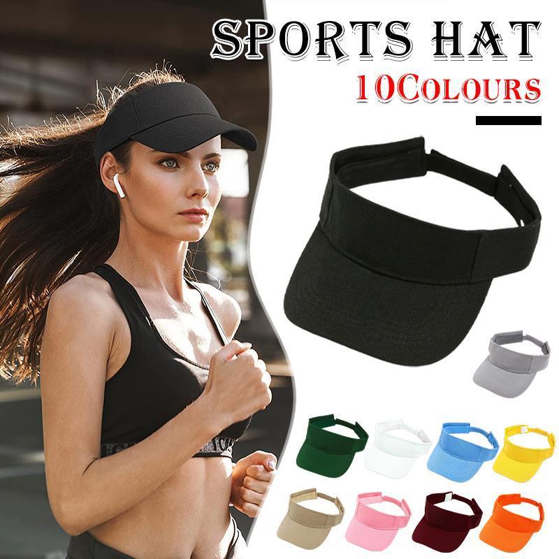 Women Adjustable UV Protection Sport Visor Cap Beach Sun Hat New Stylish Design - Khaki V528-XY00664-KHAKI-535630