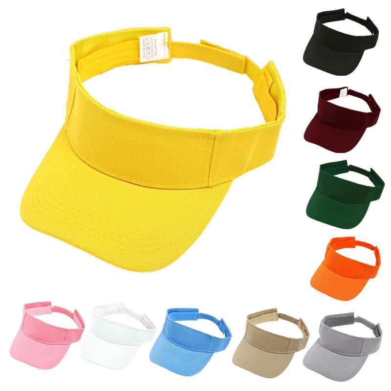 Women Adjustable UV Protection Sport Visor Cap Beach Sun Hat New Stylish Design - Orange V528-XY00669-ORANGE-895128