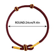 Hand-woven Knotted Red Rope Adjustable Size For Lovers Bracelet Jewelry Gifts V528-XY00722-XLHSW-665226