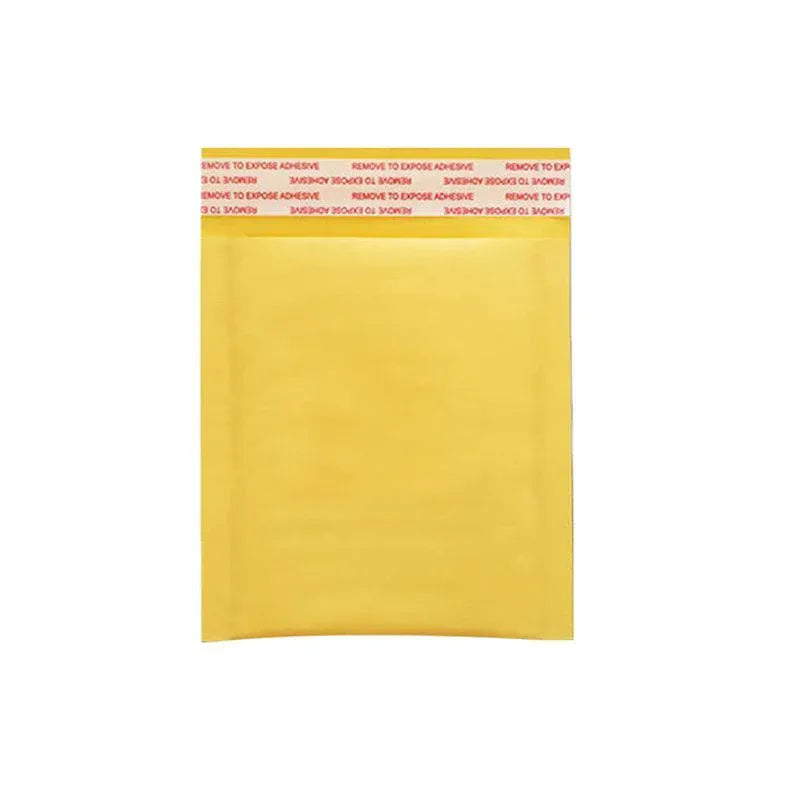 25PCS Poly Bubble Mailer Yellow Colour Multi-Size Plastic Padded Bag - 25PCS-13*18CM V528-YEBUBBLE-25PCS-13-18-912841