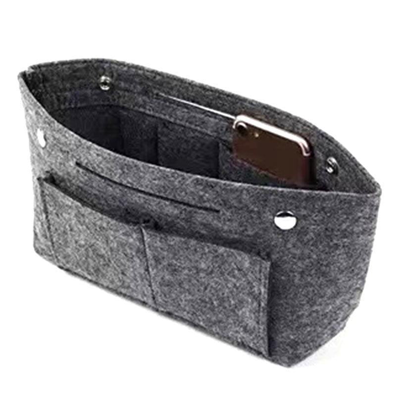 Travel Organiser Handbag Felt Bag Tote Insert Liner Purse Pouch Women 25*16*9Cm - Yellow V528-YECOLOUR-YELLOW89813