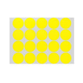 Yellow Assorted Sizes Colour Sticker Dots Adhesive Round Labels Circular Spot Scrapbook - 100mm*2 Dots V528-YELLOW-100MM-2DOTS38932