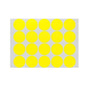 Yellow Assorted Sizes Colour Sticker Dots Adhesive Round Labels Circular Spot Scrapbook - 100mm*2 Dots V528-YELLOW-100MM-2DOTS38932