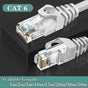 Fast Ethernet Network Cable CAT6 1000Mbps Internet RJ45 1 2 3 10 15 20 30 50m - 1M V528-YICHCABLELENGTH-1M65795