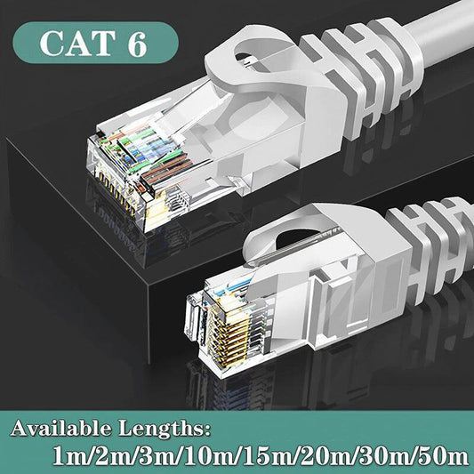 Fast Ethernet Network Cable CAT6 1000Mbps Internet RJ45 1 2 3 10 15 20 30 50m - 3M V528-YICHCABLELENGTH-3M69532