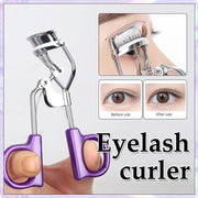 Portable Eyelash Curler Wide Angle Grip for Long Lasting Lifted Lashes V528-YL-PURPLE-3903
