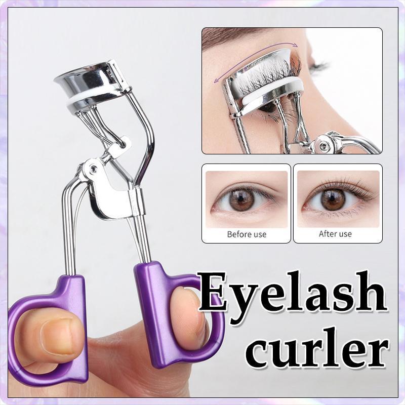 Portable Eyelash Curler Wide Angle Grip for Long Lasting Lifted Lashes V528-YL-PURPLE-3903