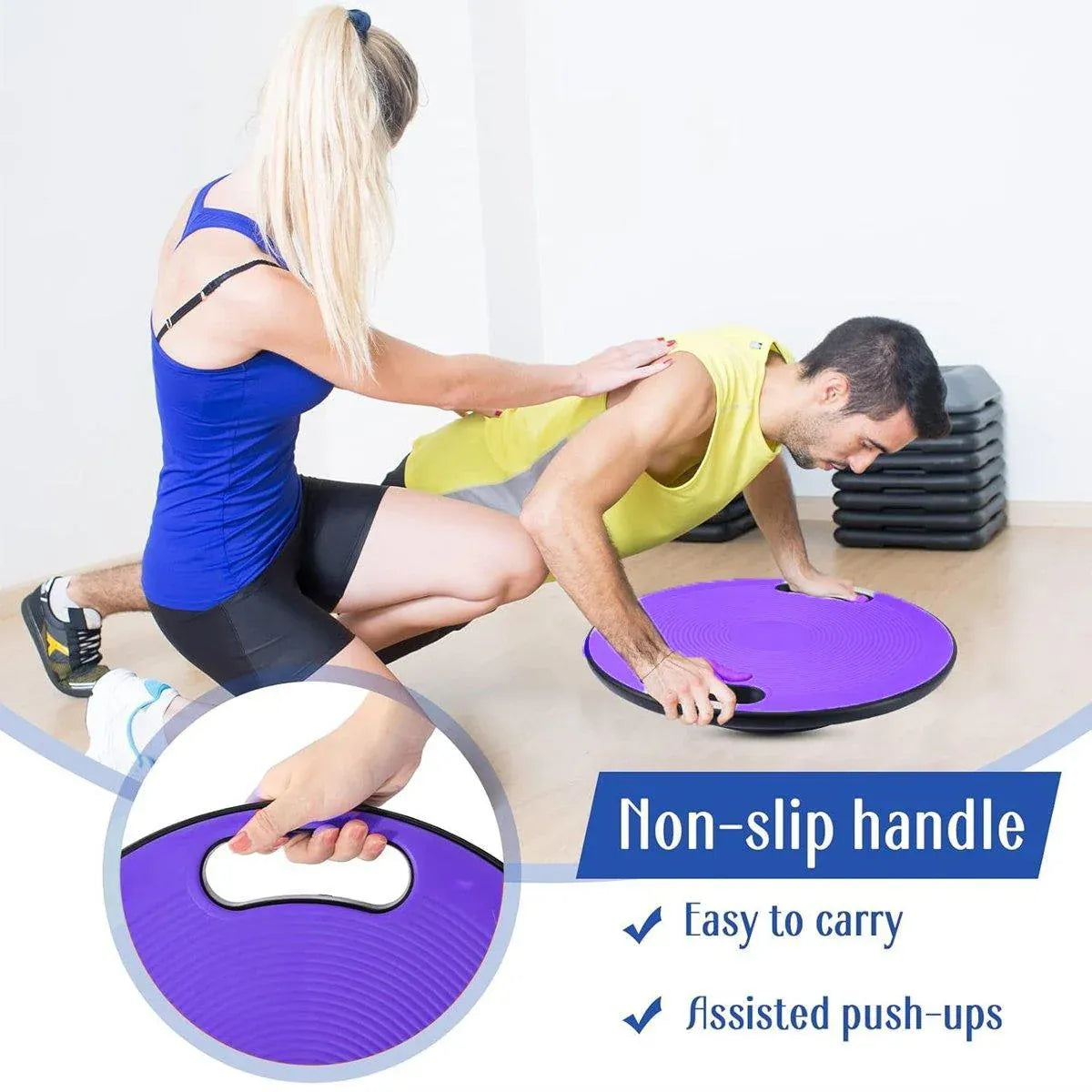 Training Balance Board Yoga Fitness Pedal for Home Sensory Coordination Exercise V528-YOGA-BALANCE-BOARD-118978