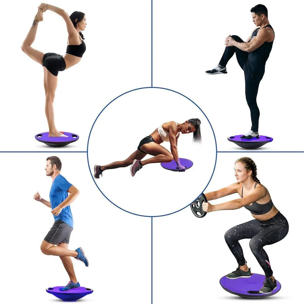 Training Balance Board Yoga Fitness Pedal for Home Sensory Coordination Exercise V528-YOGA-BALANCE-BOARD-118978