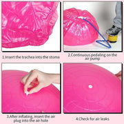 Explosion-Proof Thickened Inflatable Yoga Ball Massage Fitness Stability Ball - Purple - 65cm
