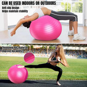 Explosion-Proof Thickened Inflatable Yoga Ball Massage Fitness Stability Ball - Purple - 75cm