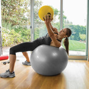 Explosion-Proof Thickened Inflatable Yoga Ball Massage Fitness Stability Ball - Purple - 75cm