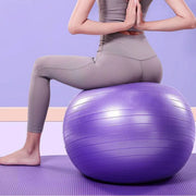 Explosion-Proof Thickened Inflatable Yoga Ball Massage Fitness Stability Ball - Purple - 75cm