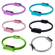 6 Colours Pilates Yoga Ring Magic Circle Fitness Equipment for Toning Slim Legs - Grey V528-YOGA-CIRCLE-GREY-288155