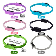 6 Colours Pilates Yoga Ring Magic Circle Fitness Equipment for Toning Slim Legs - Grey V528-YOGA-CIRCLE-GREY-288155