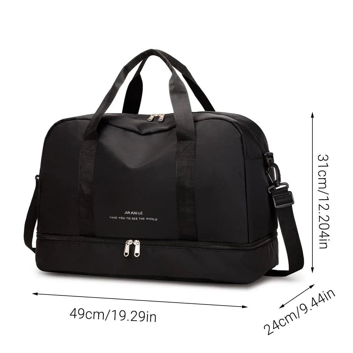 Yoga Fitness Bag Outdoor Sports Travel Bag Large Capacity Gym Luggage Bag V528-YOGA-MAT-BAG-BLACK-731562