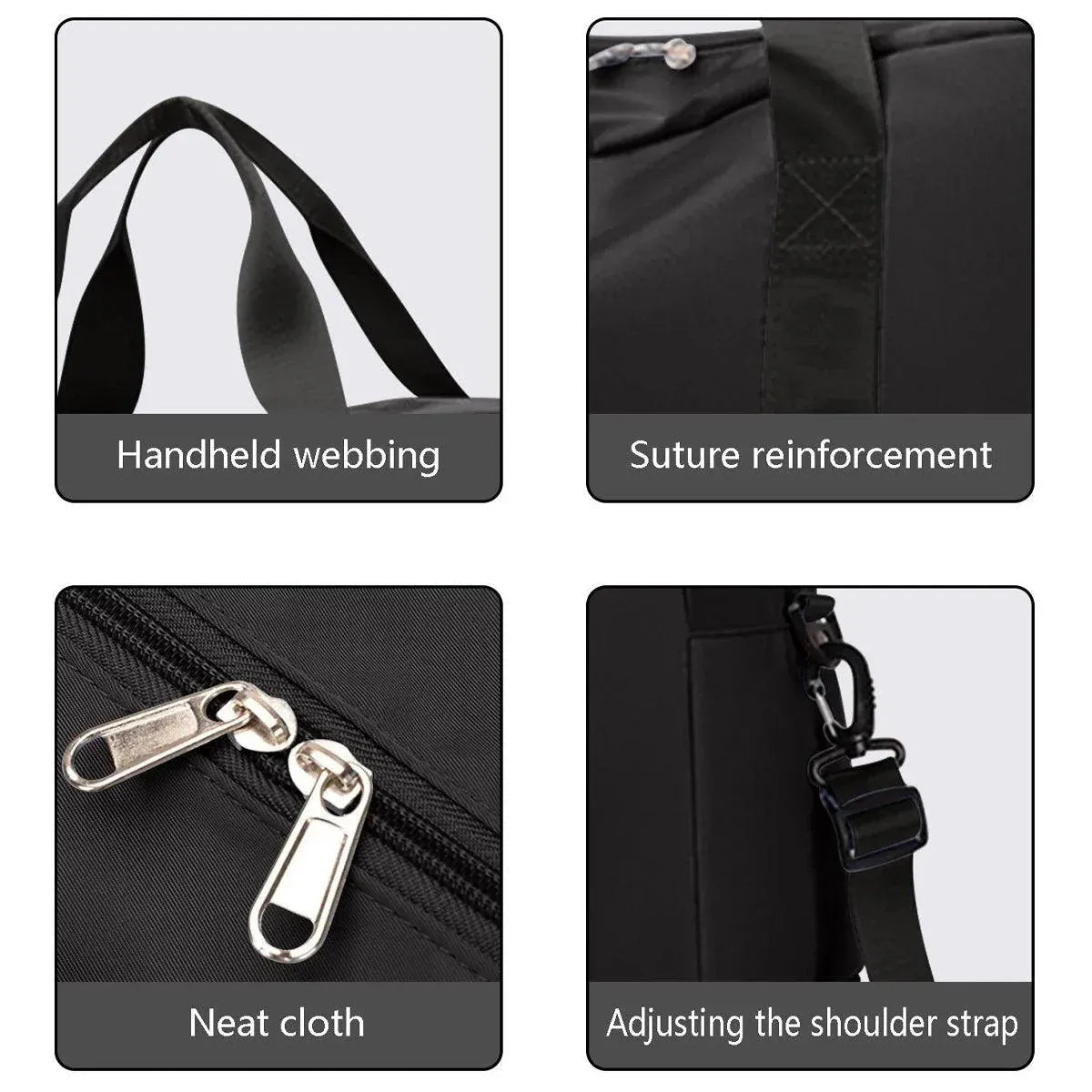 Yoga Fitness Bag Outdoor Sports Travel Bag Large Capacity Gym Luggage Bag V528-YOGA-MAT-BAG-BLACK-731562
