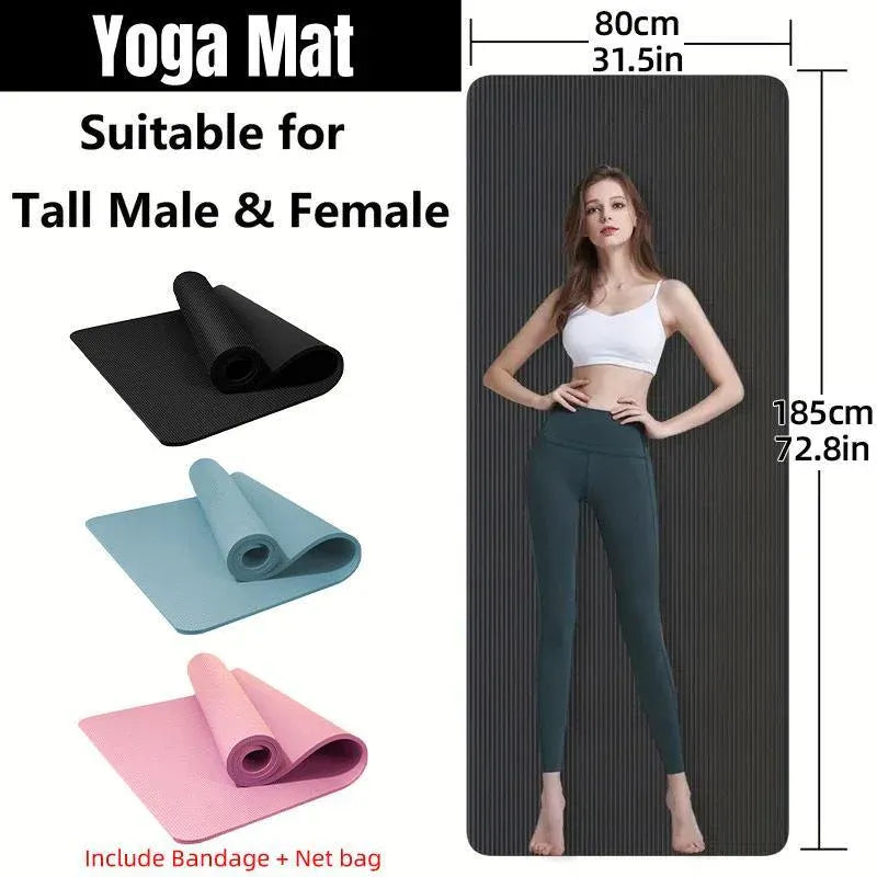Yoga Mat Dance Mat Sports and Fitness Jump Rope Mat for Men and Women Exercise - Blue V528-YOGA-MAT-BLUE-818064
