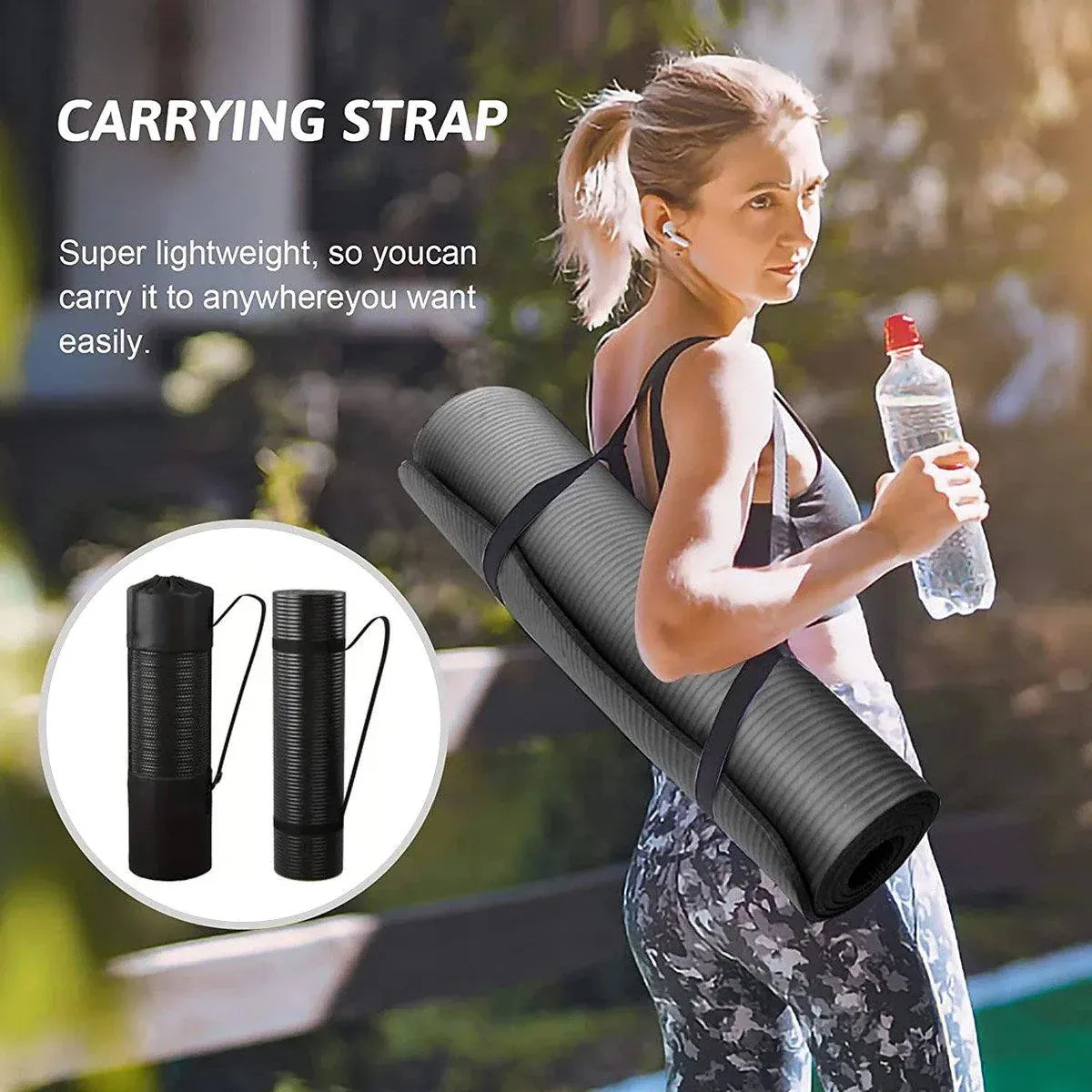 Yoga Mat Dance Mat Sports and Fitness Jump Rope Mat for Men and Women Exercise - Blue V528-YOGA-MAT-BLUE-818064