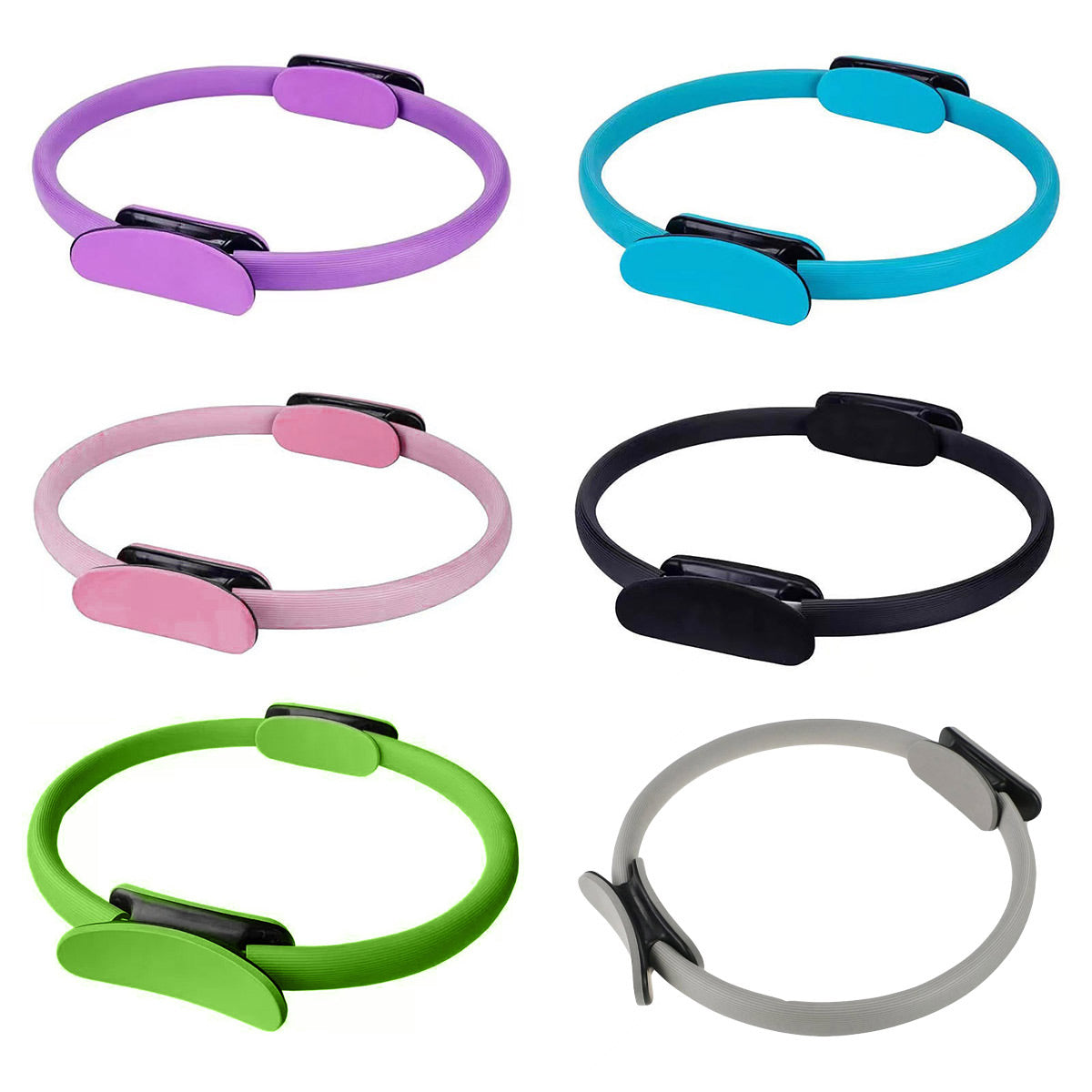6 Colours Pilates Yoga Ring Magic Circle Fitness Equipment for Toning Slim Legs - Blue V528-YOGA-RING-BLUE-173519