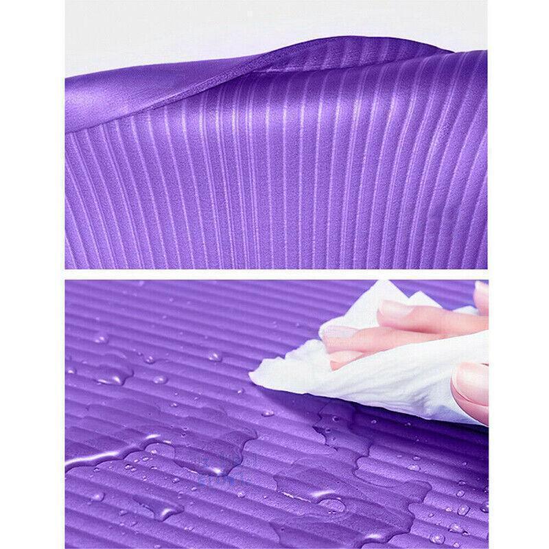 15mm Thick Yoga Mat Pad NBR Nonslip Exercise Fitness Pilate Gym Durable - Purple V528-YOGAMAT-PURPLE-15MM-960648