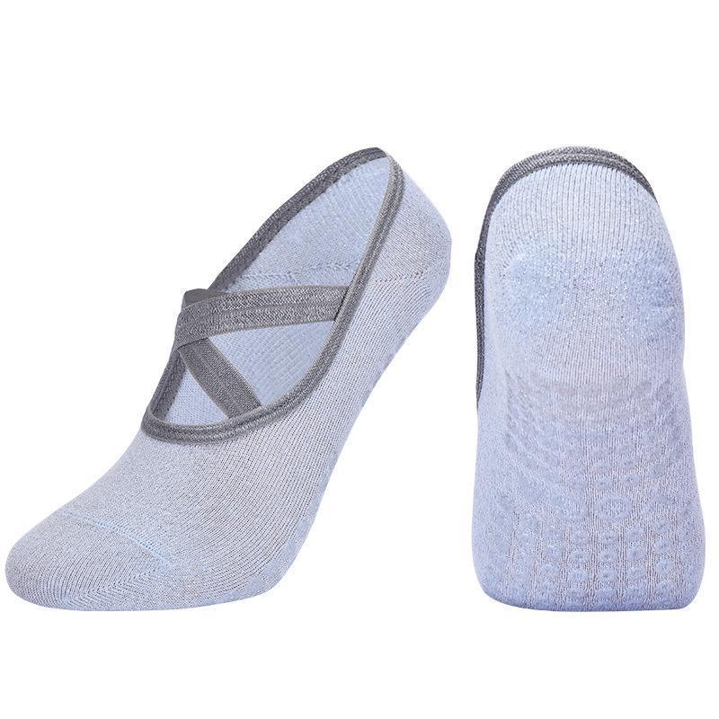 Yoga Socks Non Slip Pilates Ballet Grip Socks for Women Gym Fitness - Blue V528-YOGASOCKS-BLUE-304629