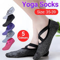 Yoga Socks Non Slip Pilates Ballet Grip Socks for Women Gym Fitness - Grey V528-YOGASOCKS-GRAY-598876
