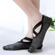 Yoga Socks Non Slip Pilates Ballet Grip Socks for Women Gym Fitness - Grey V528-YOGASOCKS-GRAY-598876