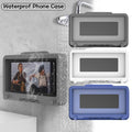 Wall Mounted Phone Holder for Bathroom Shower Waterproof Touch Screen Case - White V528-YSFSSJK-WHITE-522010