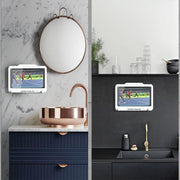 Wall Mounted Phone Holder for Bathroom Shower Waterproof Touch Screen Case - White V528-YSFSSJK-WHITE-522010