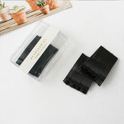 40 PCS Short Black Waved Hair Pins Bobby Pins Grips Salon Dance Hair Accessories - Long Wave Clip V528-YX-A38008