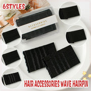 40 PCS Short Black Waved Hair Pins Bobby Pins Grips Salon Dance Hair Accessories - Short Wave Clip V528-YX-B74260